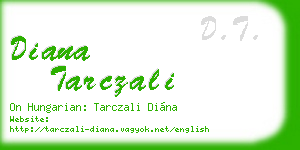 diana tarczali business card